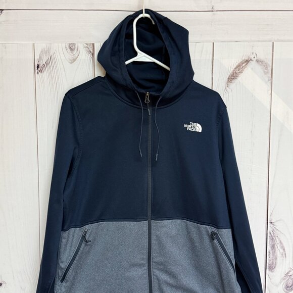 The North Face Women’s Cinder Zip-Up Hoodie XL Blue/Gray EUC - Picture 2 of 9